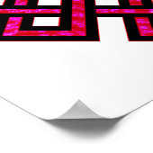 Celtic Knot 10 Red Poster (Hoek)