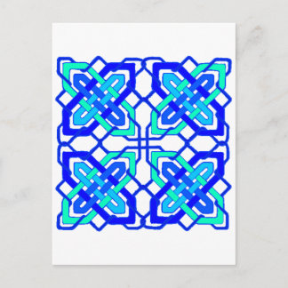 Celtic Knot 3 Blue Briefkaart