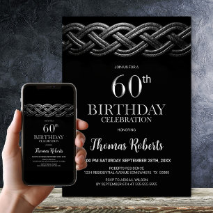 Celtic Knot 60ste verjaardagsfeest Kaart