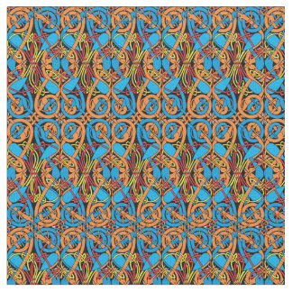Celtic Knot Animals Lindisfarne Pattern Stof