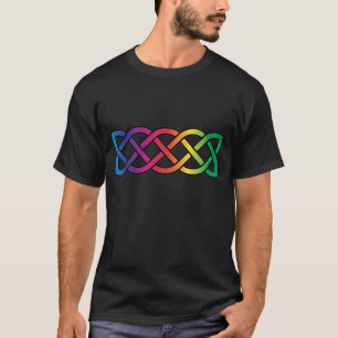 Celtic Knot Band Rainbow Gay Pride T-shirt