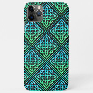 Celtic Knot - Blauw Groen Zwart iPhone 11 Max Hoes