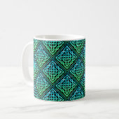 Celtic Knot - Blue Green Mok (Voorkant links)