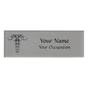Celtic Knot Caduceus Naambadge