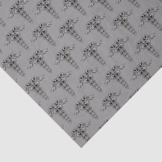 Celtic Knot Caduceus Pattern Tissuepapier (Detail)