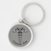 Celtic Knot Caduceus Sleutelhanger (Voorkant)