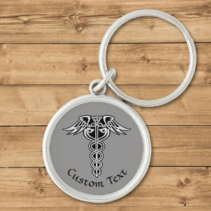 Celtic Knot Caduceus Sleutelhanger
