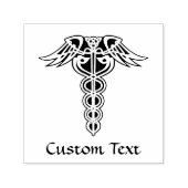 Celtic Knot Caduceus Zelfinktende Stempel (Design)