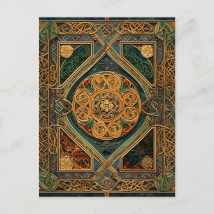 Celtic Knot Colorful Knotwork Briefkaart