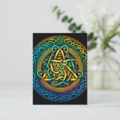 Celtic Knot Colorful Knotwork Briefkaart (Staand voorkant)