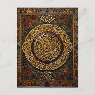 Celtic Knot Colorful Knotwork Briefkaart