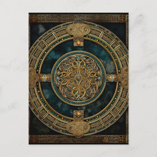 Celtic Knot Colorful Knotwork Briefkaart (Voorkant)