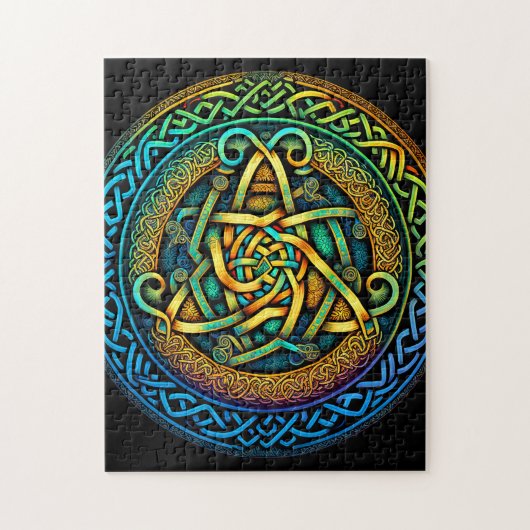 Celtic Knot Colorful Knotwork Legpuzzel (Verticaal)