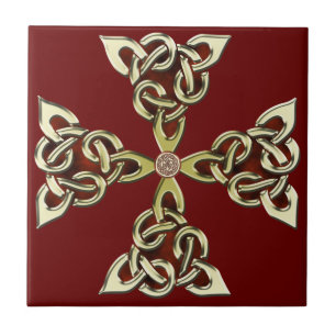 Celtic Knot Cross 2 Tegeltje