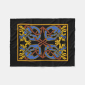 Celtic Knot Design met Honden Fleece Deken (Voorkant (Horizontaal))