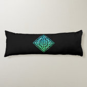 Celtic Knot - Diamond Blue Green Body Pillow Lichaamskussen (Voorkant)