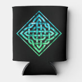 Celtic Knot - Diamond Blue Green Koelbox Blikjeskoeler (Voorkant)
