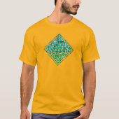 Celtic Knot - Diamond Blue Green T-shirt (Voorkant)