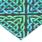 Celtic Knot - Diamond Blue Green Table Runner Korte Tafelloper (Hoek)