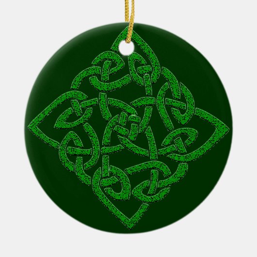 Celtic Knot - Diamond Keramisch Ornament (Voorkant)