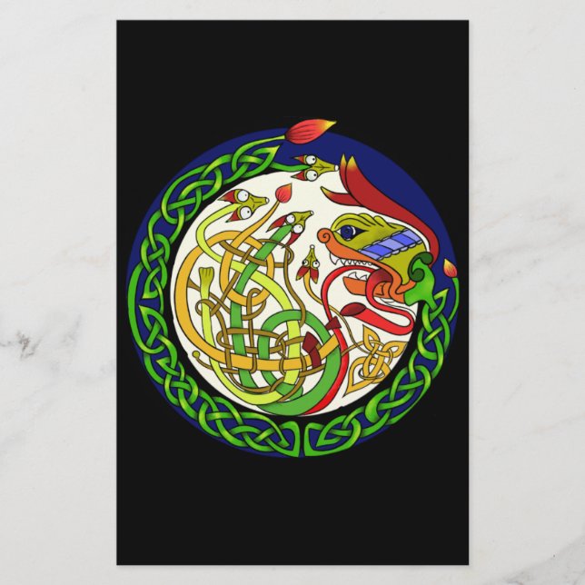 Celtic Knot Dragon Mandala (Voorkant)