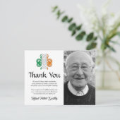 Celtic Knot Funeral Memorial Bedankt (Staand voorkant)