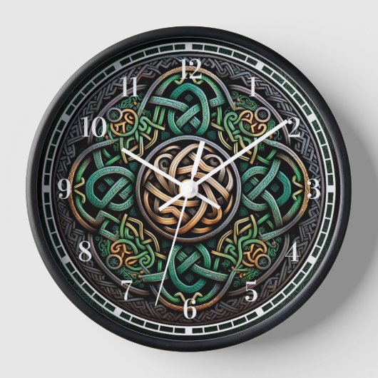 Celtic Knot Green Gold Knotwork (Voorkant)
