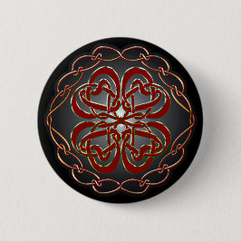 Celtic knot Hearts Ronde Button 5,7 Cm