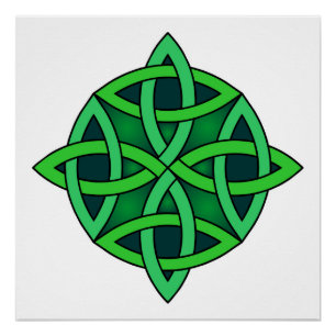 celtic knot ierland oud symbool pagan irish gre perfect poster