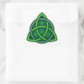 celtic knot ierland oud symbool pagan irish gre vierkante sticker (Tas)