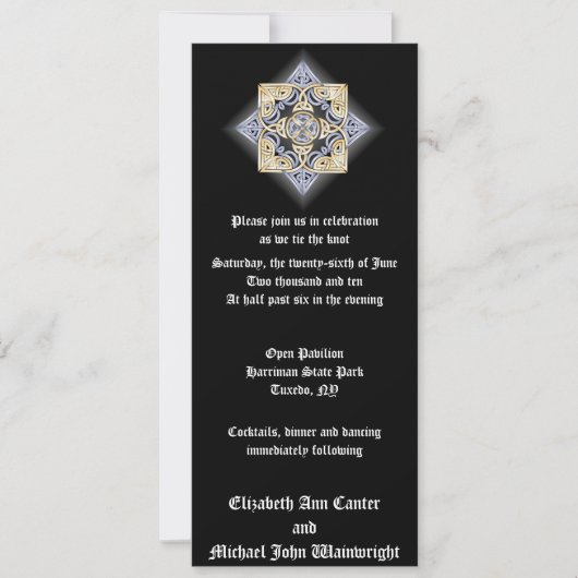Celtic Knot Invitation Kaart (Voorkant)