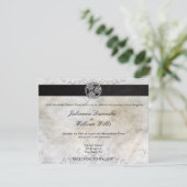 Celtic Knot Irish Gaelic Wedding Invitation Kaart (Staand voorkant)