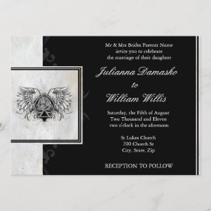 Celtic Knot Irish Gaelic Wedding Invitation Kaart