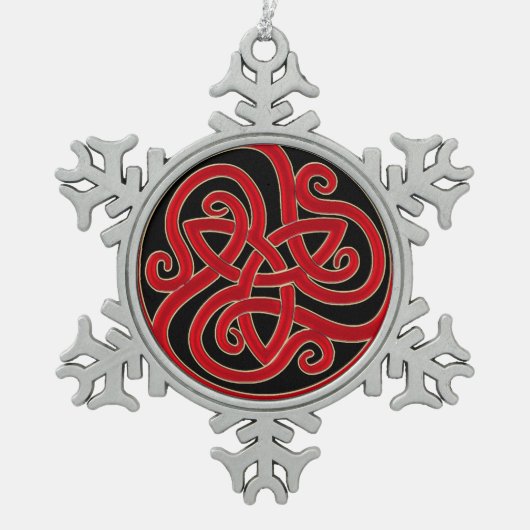 Celtic Knot Kerstmis Ornament (Voorkant)