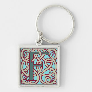 Celtic Knot letter initiaal monogram F Sleutelhanger