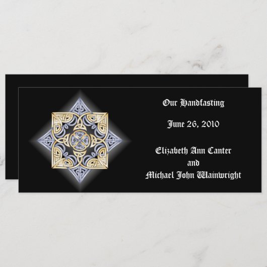 Celtic Knot Multi-Use Card Programma (Voorkant / Achterkant)