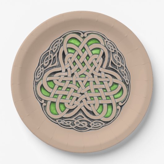 Celtic Knot Papieren Bordje (Voorkant)