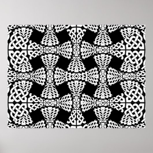 Celtic knot patroon poster (Voorkant)