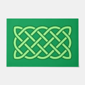 Celtic Knot Pattern, Emerald and Lime Green Deurmat (Voorkant)