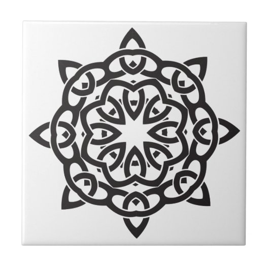 Celtic Knot Pattern Tiles Tegeltje (Voorkant)