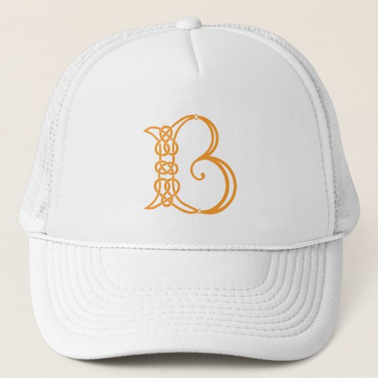 Celtic Knot Personalized Initiaal B Trucker Pet (Voorkant)