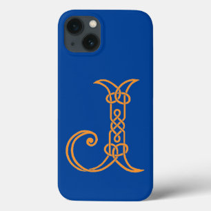 Celtic Knot Personalized J Hoesje-Mate iPhone Case