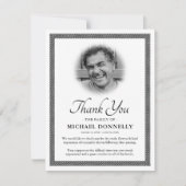 Celtic Knot Photo Funeral Bedankkaart (Voorkant)