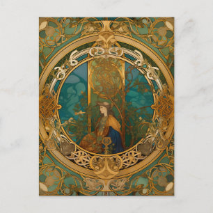 Celtic Knot Queen Colorful Knotwork Briefkaart