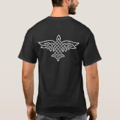 Celtic Knot Raven T-Shirt Nordic Style Art (Dos)