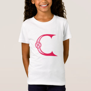 Celtic Knot Red Alphabet C T-Shirt