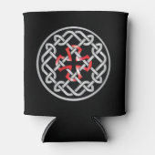Celtic Knot Red Metallic Blikjeskoeler (Voorkant)
