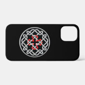 Celtic Knot Red Metallic iPhone 12 Mini Hoesje (Achterkant (horizontaal))