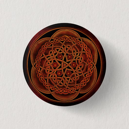 Celtic Knot Ronde Button 3,2 Cm (Voorkant)