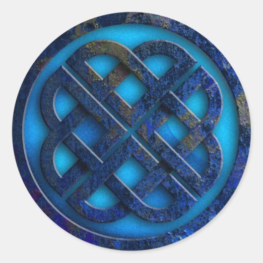 celtic knot ronde sticker (Voorkant)